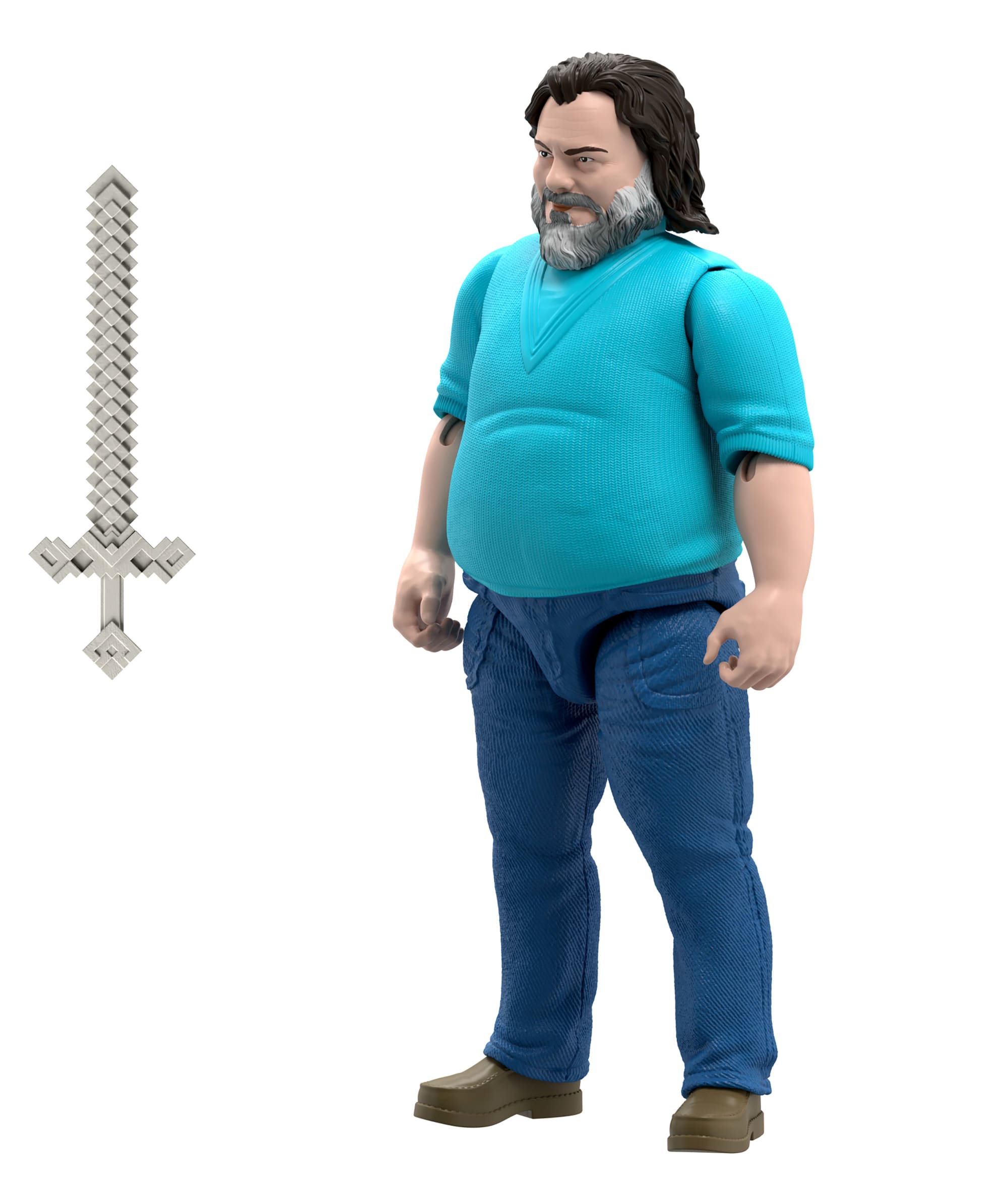 Minecraft Steve Large-Scale Action Figure, 12-Inch Character Collectible Inspired By The Movie